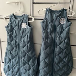 Cozy Quilted Kids Sleep Sacks - Blue
